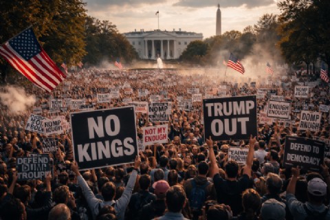 VIDEO | Millonarias marchas contra Trump en todo el país y la Casa Blanca las desestima como “irrelevantes”