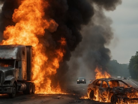 Tragedia en Georgia: siete vidas arrasadas en un infierno de fuego sobre la Interestatal 85
