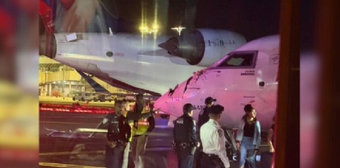 VIDEO | Dos aviones de Delta Airlines colisionan en la plataforma del aeropuerto LaGuardia