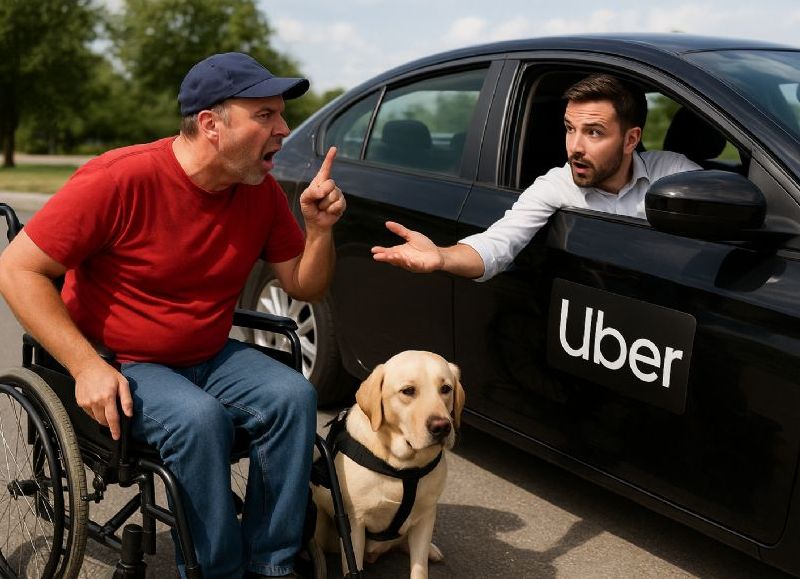 ¡Prohibido subir con perro! El Gobierno demandó a Uber por discriminar a pasajeros con discapacidad