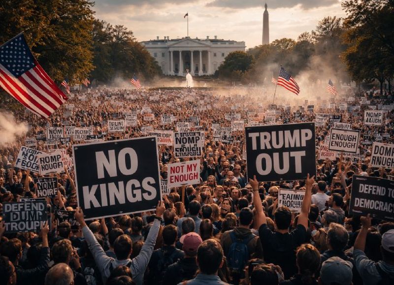 VIDEO | Millonarias marchas contra Trump en todo el país y la Casa Blanca las desestima como “irrelevantes”