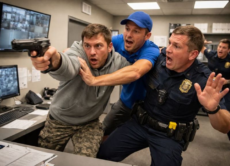 VIDEO | Milagro filmado en Ohio: apretó el gatillo frente a un policía y la bala no salió