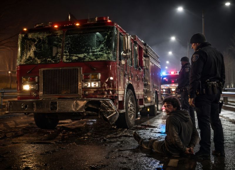 Robó un camión de bomberos tras salir de la cárcel y fue detenido luego de una persecución en Colorado