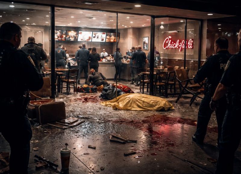 Tiroteo en un Chick-fil-A de Nueva Jersey dejó un muerto y varios heridos