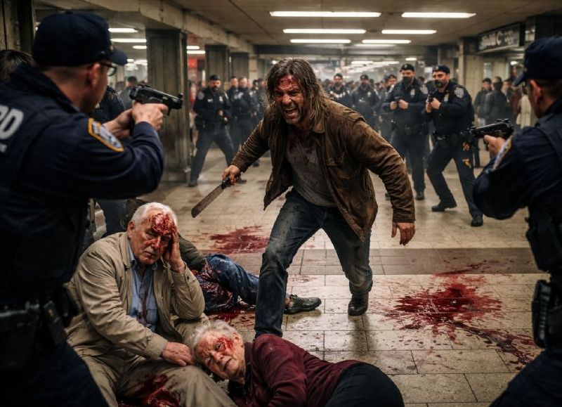 Ataque con machete en Nueva York: hirió a tres jubilados y fue abatido por la Policía