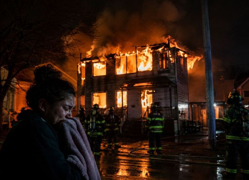 Pennsylvania: una madre dejó solos a sus tres hijos para ir a comprar drogas y murieron atrapados en un incendio