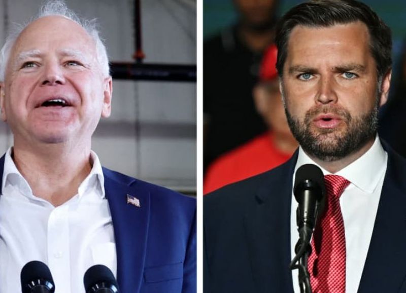 Tim Walz acepta participar en un debate con J.D. Vance