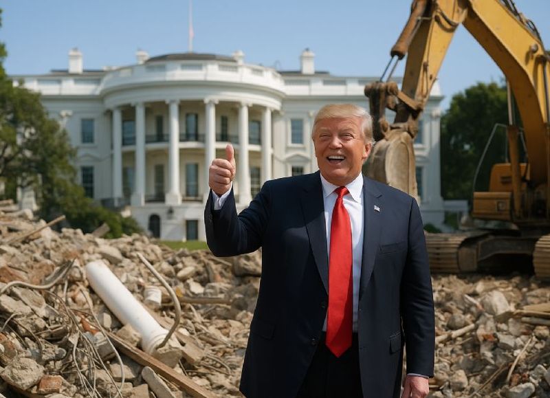 VIDEO | Polémico anuncio: Trump tirará abajo la Casa Blanca para hacerse “el fiestero” del salón de baile