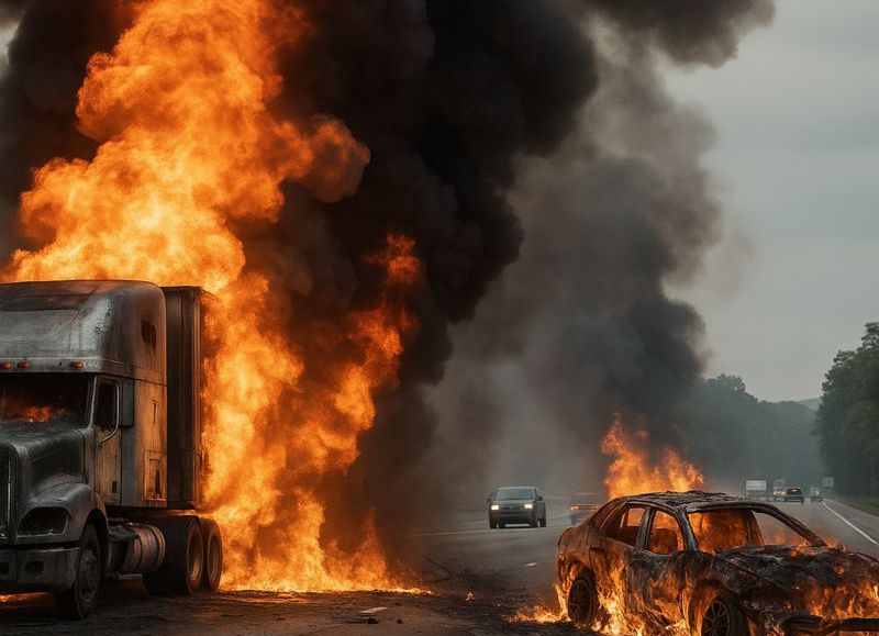 Tragedia en Georgia: siete vidas arrasadas en un infierno de fuego sobre la Interestatal 85